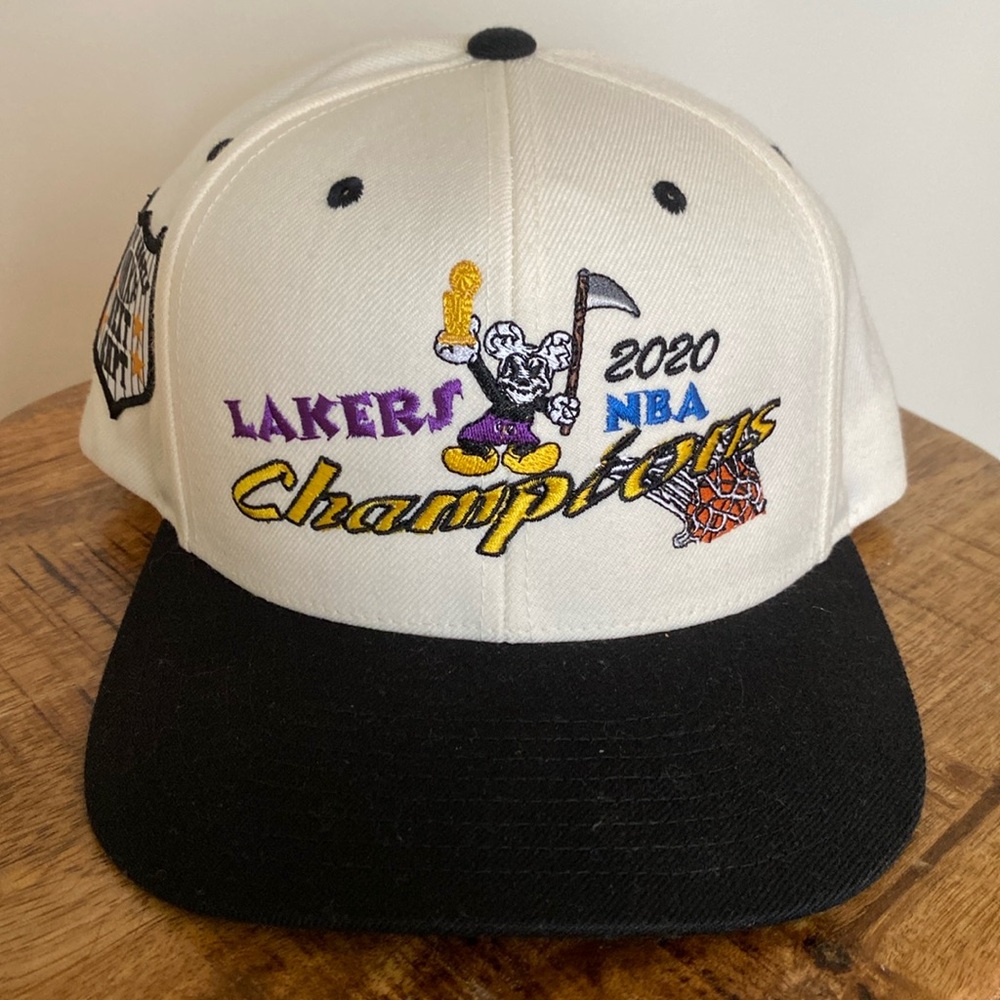 Lakers 2020 NBA Champions Next Chapter Los Angeles Baseball Cap Hat Mickey Mouse